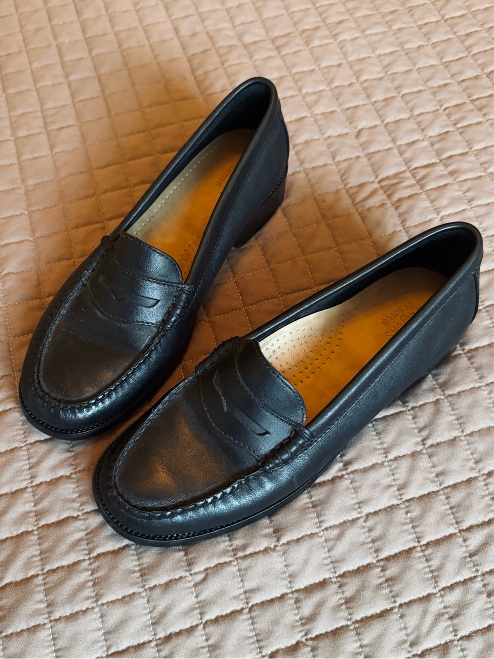 G.H. Bass & Co. Black Leather Penny Loafers